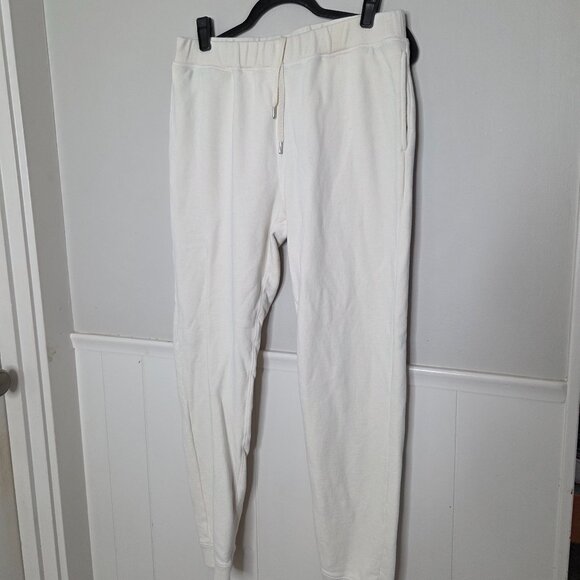 SUNSPEL Solid Cream Loopback Jogger Sweatpants - Picture 1 of 6